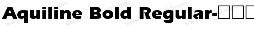 Aquiline Bold Regular字体转换